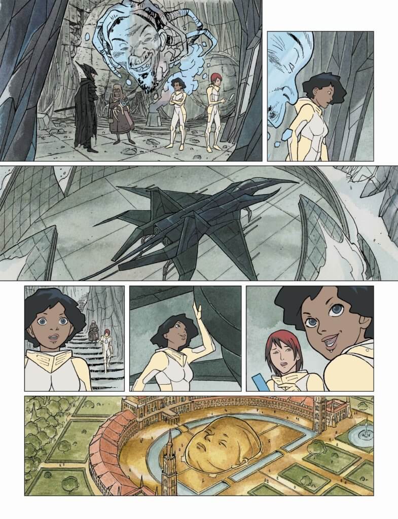 Tee meets her new spaceship