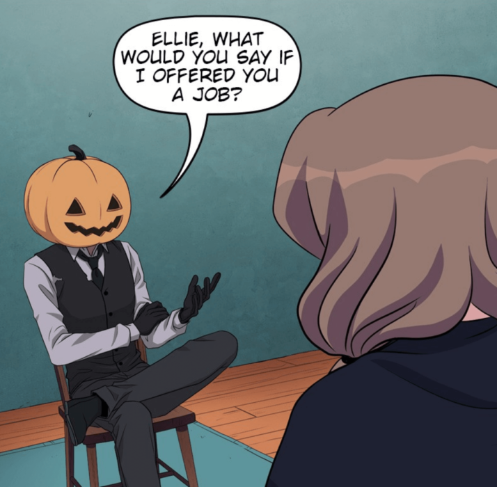 Ichabod offers Ellie a job.