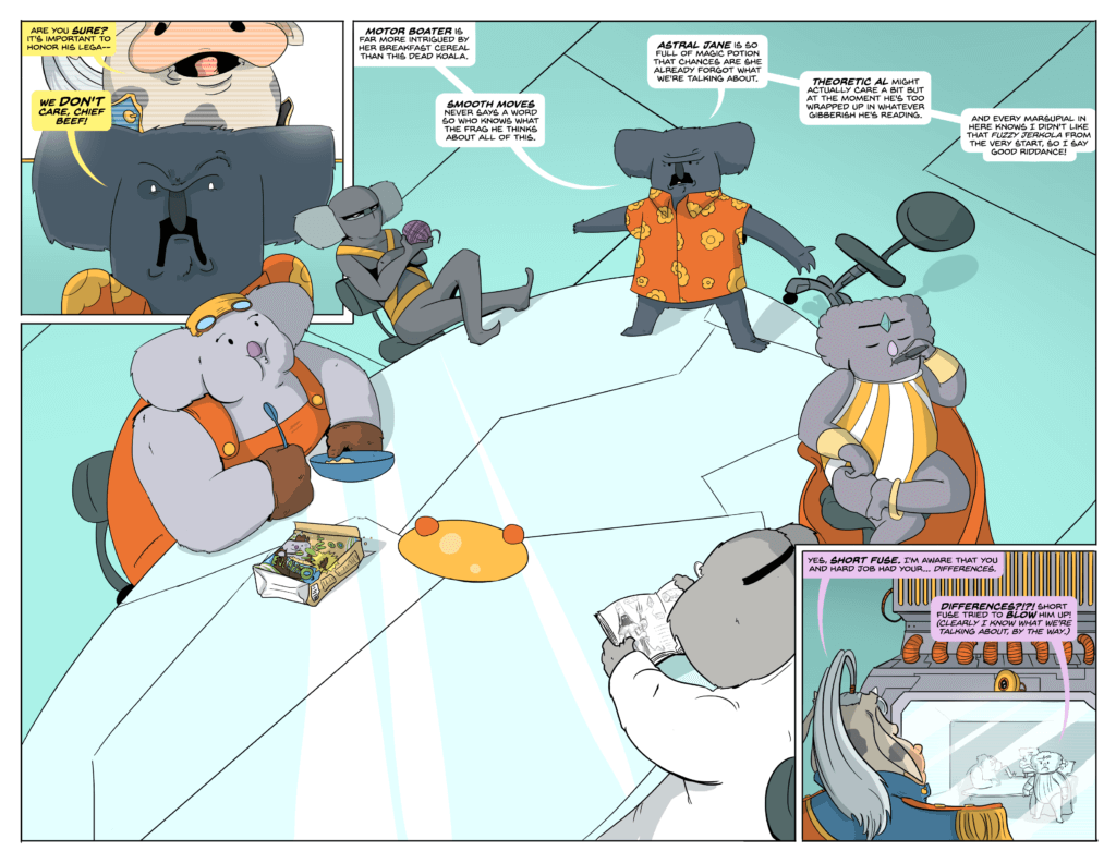 The KUTE Crew sit around a large table