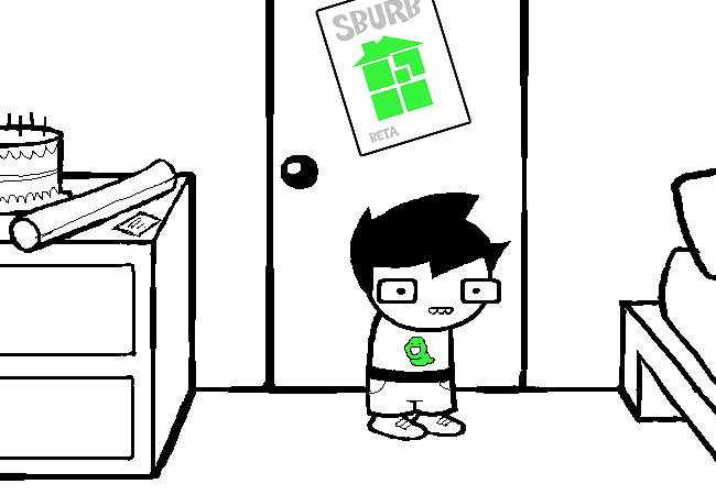 The first page of Homestuck by Andrew Hussie.