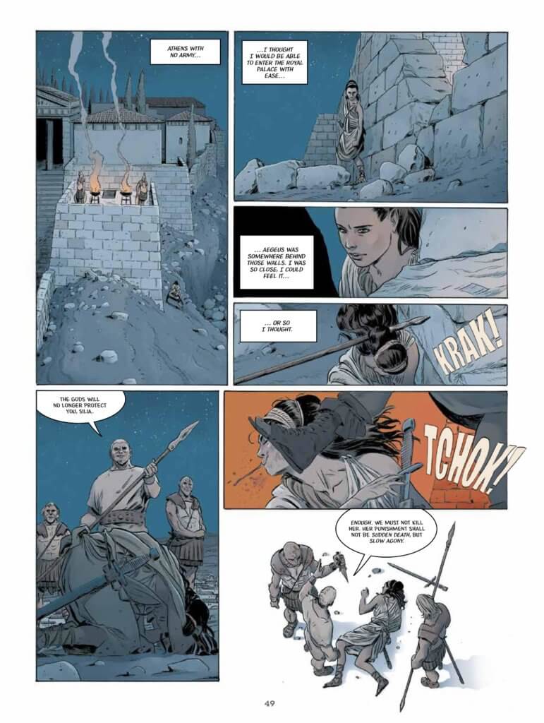 pages from Fire of Theseus (Humanoids, 2020)