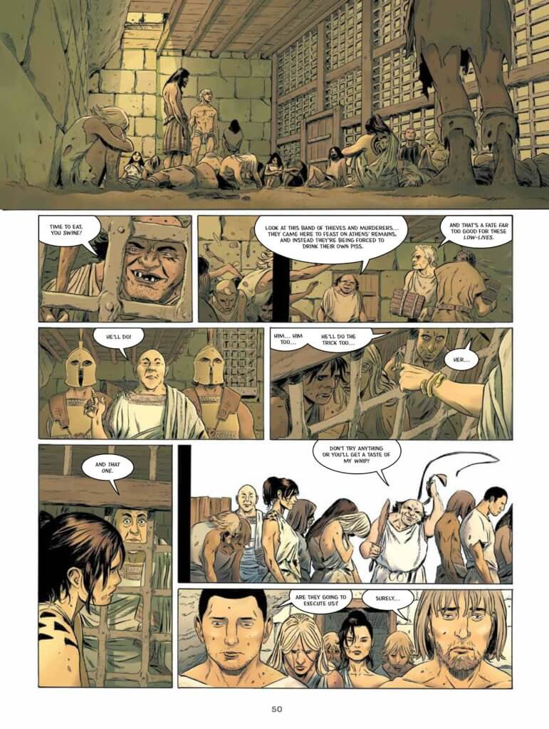 pages from Fire of Theseus (Humanoids, 2020)