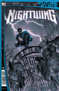 Nightwing on the Arkham gate