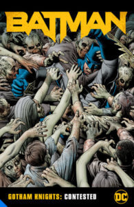 Batman in a horde of zombies