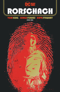 Rorschach #1 cover by Fornés - Rorschach in a thumbprint