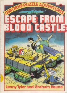 Escape from Blood Castle cover, Graham Round, Usboune, 1984