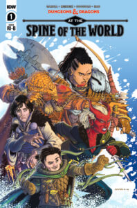 Dungeons and Dragons at the Spine of the World #1 Cover RIB. IDW Publishing
