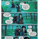 Vax and Vex talk in the forest. From Critical Role: Vox Machina Origins vol. 1, by Colville, Samson, Northrop