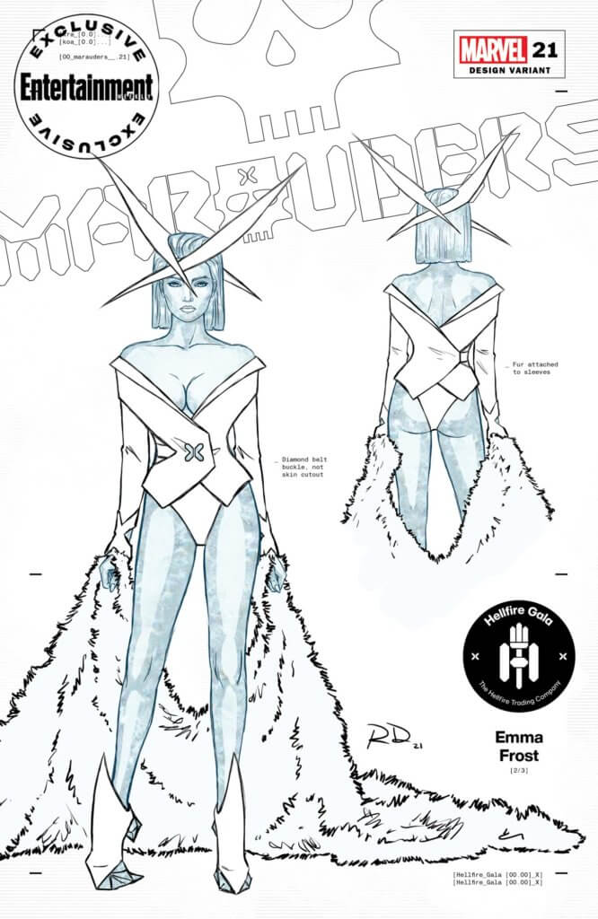 Entertainment Weekly Hellfire Gala costume for Emma Frost
