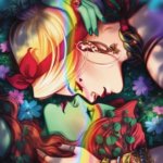 Harley and Ivy staring into each other's eyes DC Pride #1 variant