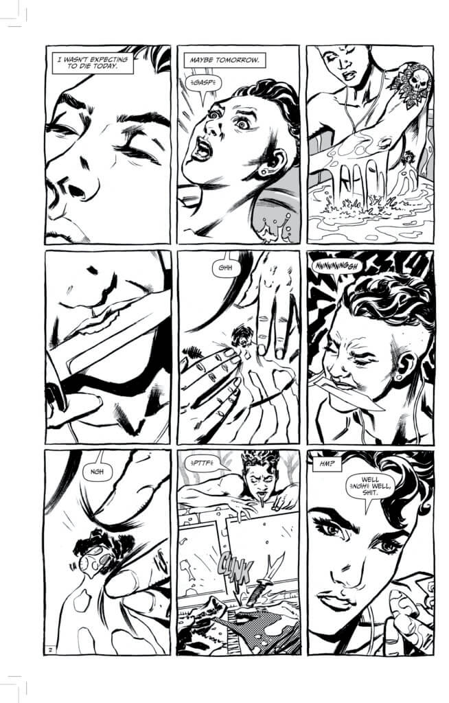 Pages from Black's Myth (AHOY Comics, July 2021)