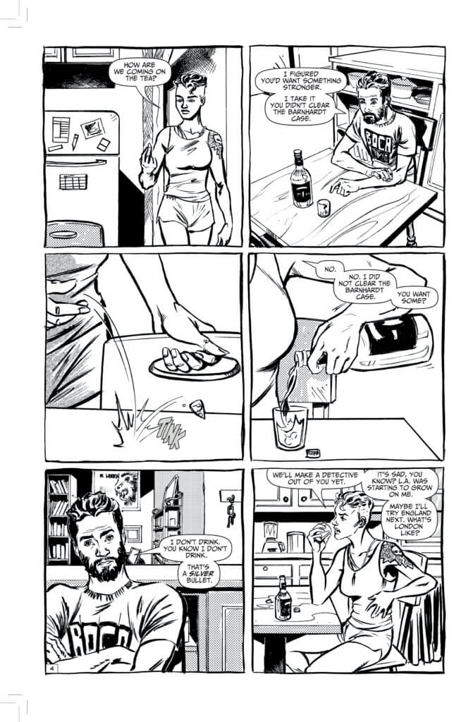 Pages from Black's Myth (AHOY Comics, July 2021)