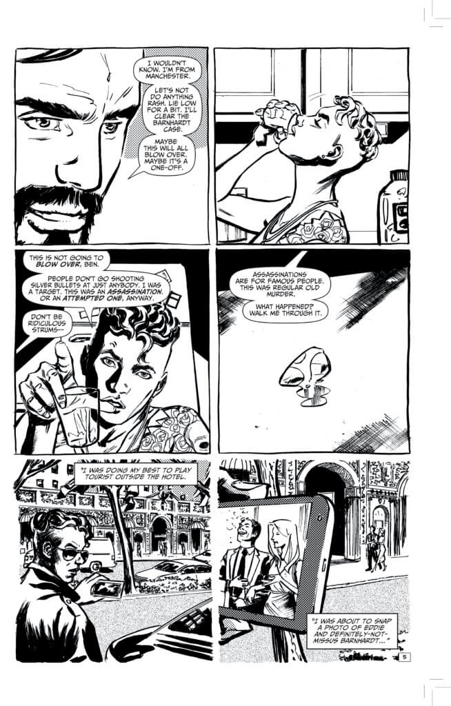 Pages from Black's Myth (AHOY Comics, July 2021)