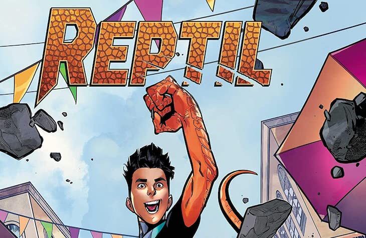 Feature image from Paco Medina and Federico Blee’s cover for Reptil #1 by writer Terry Blas, penciler Enid Balám, inker Victor Olazaba, colorist Carlos Lopez, and letterer Joe Sabino