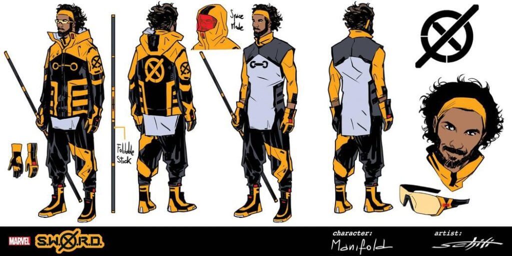 Manifold character-design for SWORD, Valerio Schiti