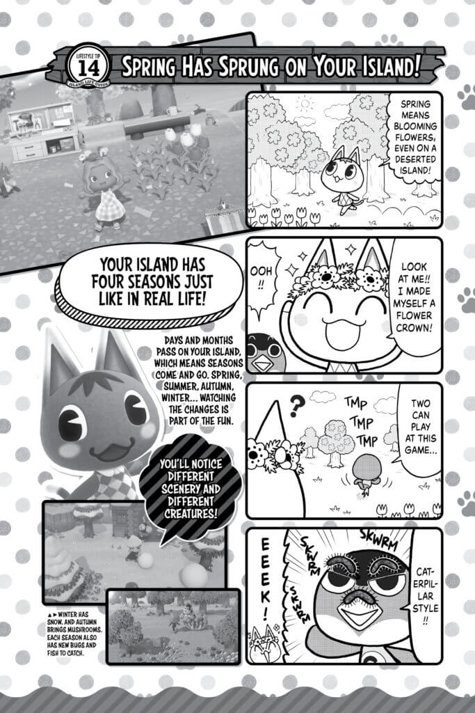 Pages from Animal Crossing New Horizons: Deserted Island Diary Volume 1