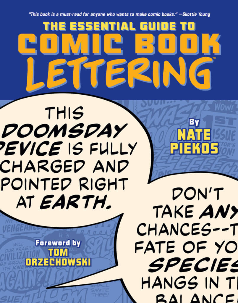 The front cover of the Essential Guide to Comic Book Lettering
