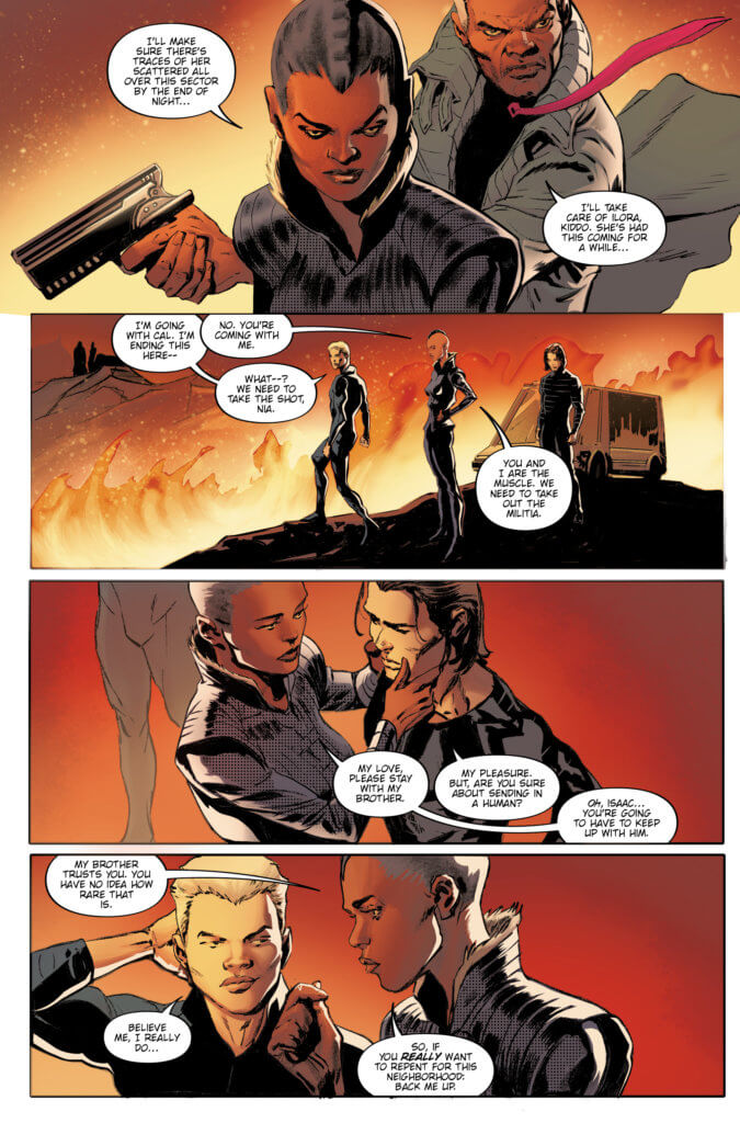 A page from the upcoming Blade Runner: Origins #9