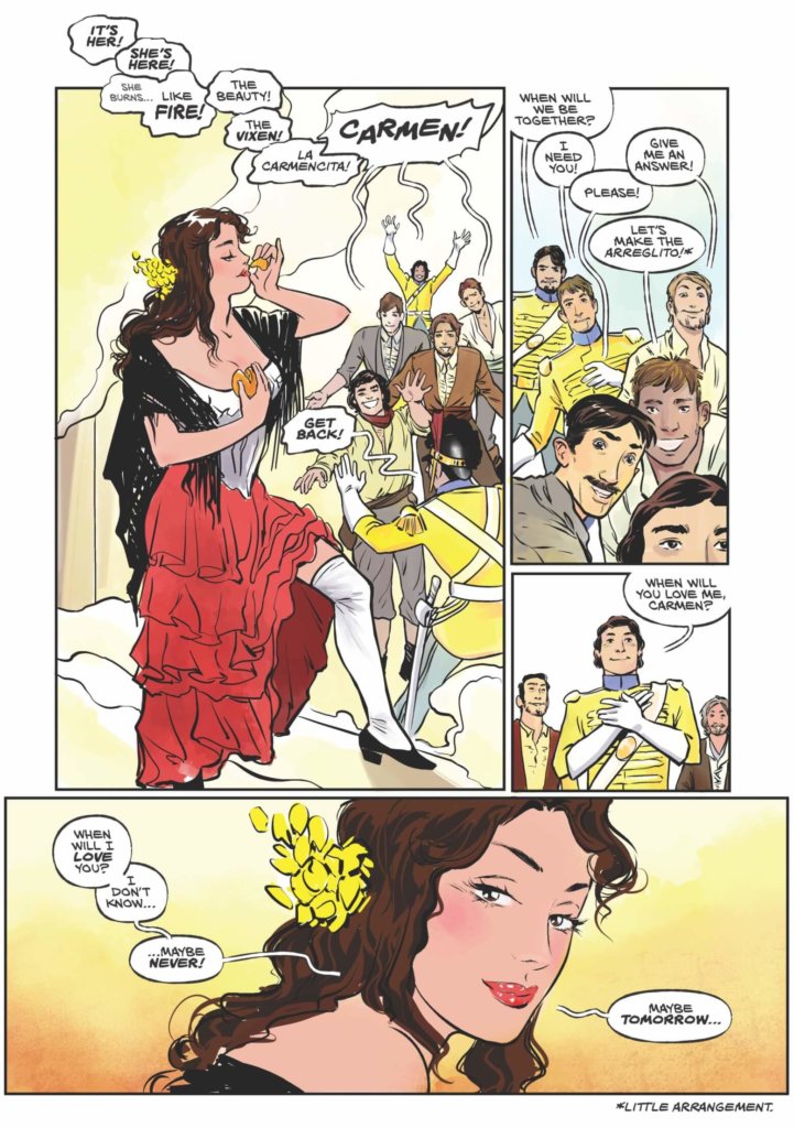 Pages from Carmen: The Graphic Novel (Arizona Opera, 2022)