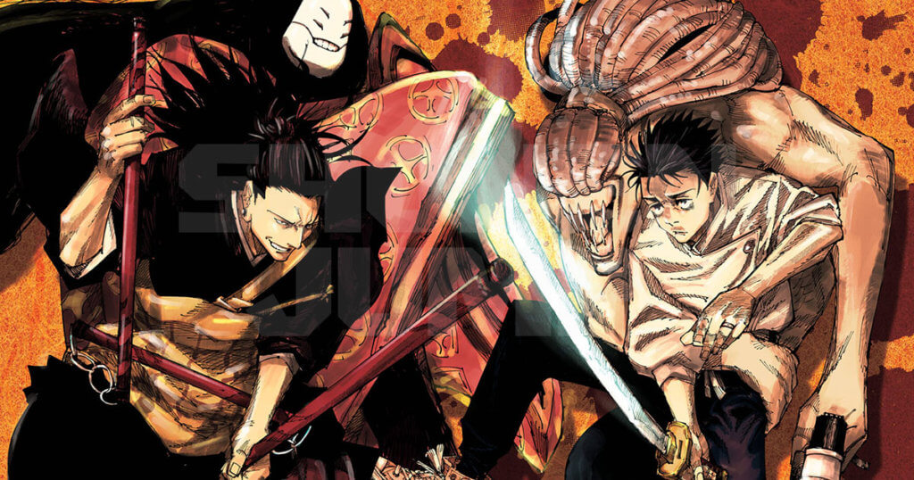 Splash image depicting special powers in Jujutsu Kaisen