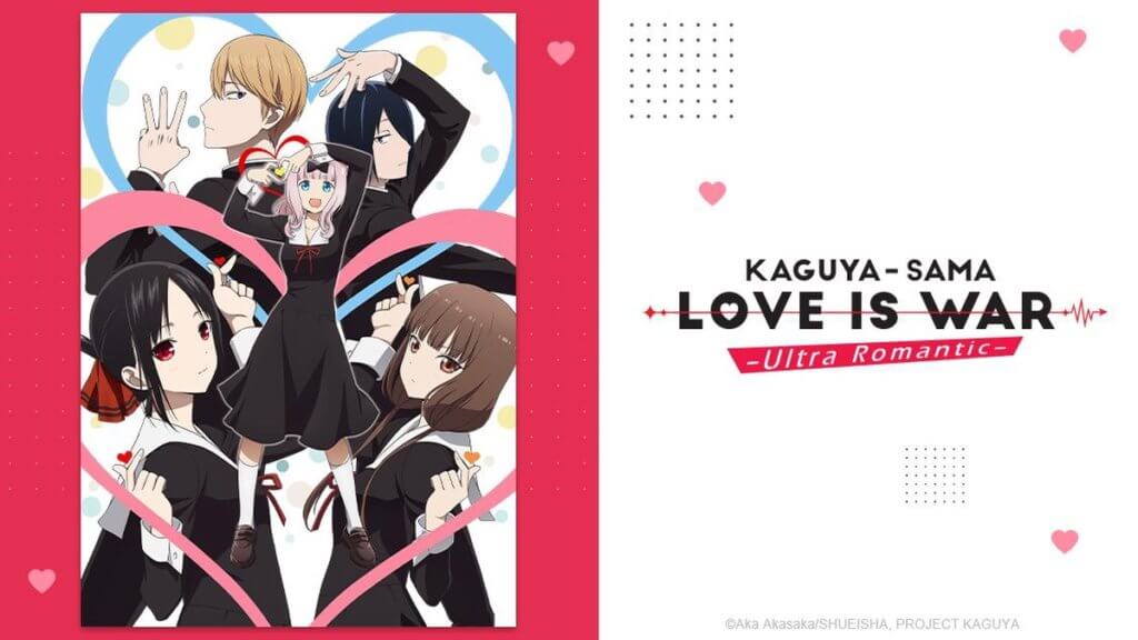 promotional image depicting the main characters of Kaguya-sama: Love is War Season 3