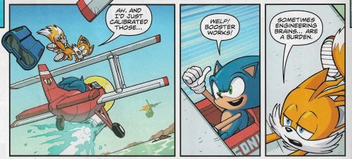 Page from Sonic The Hedgehog: Sonic 2 Cinema Exclusive comic