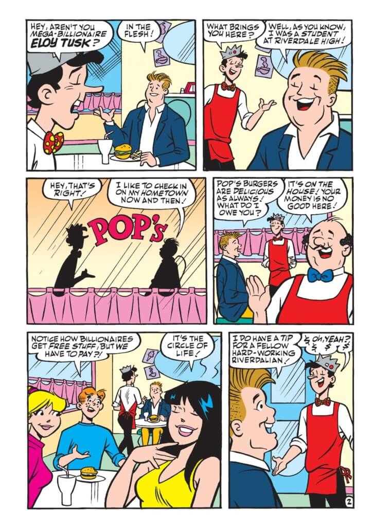 Comic Panel Art from Archie's Jumbo Comics Digest #119 C May 2022 Archie Comics.