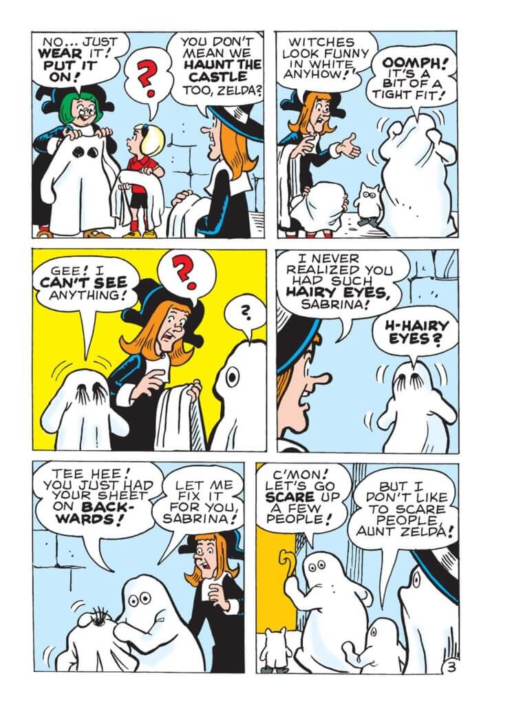 Panel art for Little Sabrina A Summer Haunting C June 2022 Archie Comics