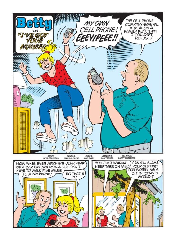 Comic panel art for Archie Milestones Comic Digest: Best of the 2000s