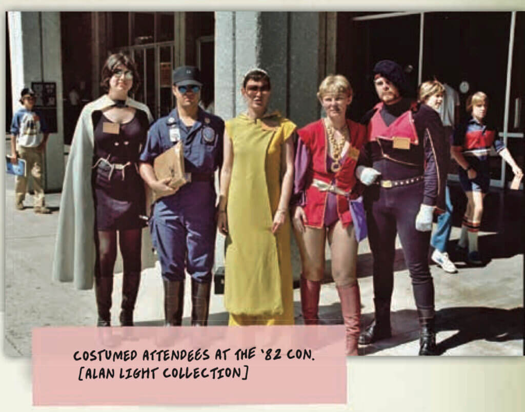 Attendees in costume at the 1982 San Diego Comic-Con