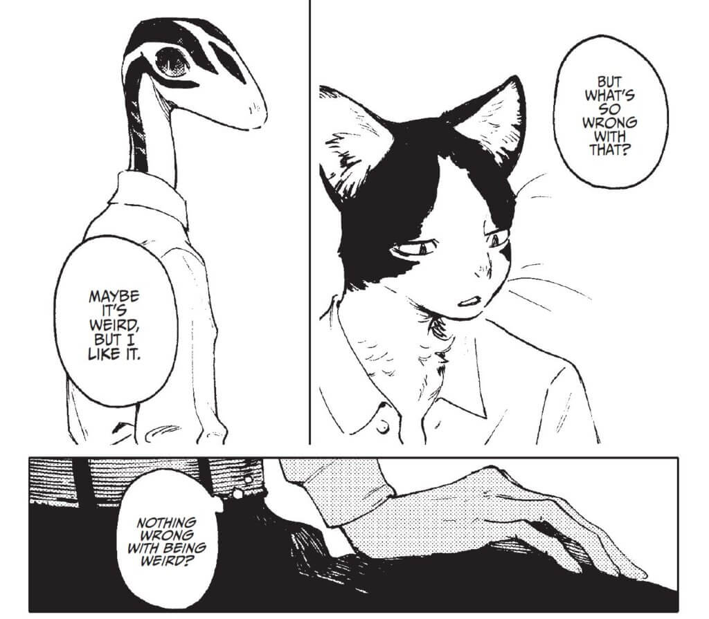 hachi telling aoi being weird doesn't have to be bad