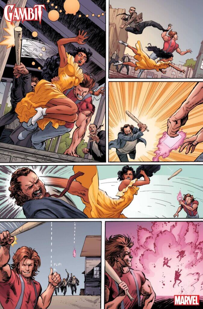 Comic Panel Art for Gambit #2 C September 2022 Marvel Comics
