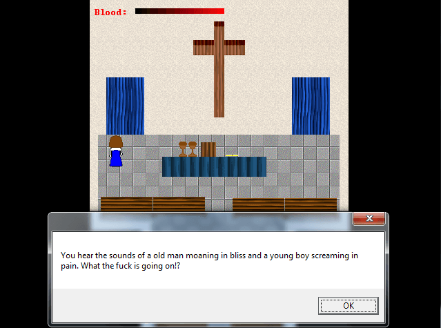 Screenshot from The Last Resurrection: inside a church