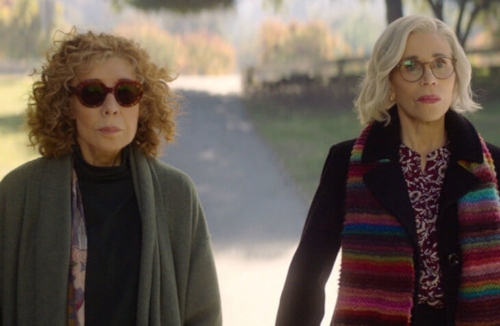 Lily Tomlin and Jane Fonda in Moving On