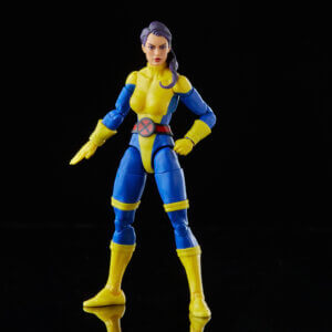Official promo photos for Marvel Legends box set featuring Psylocke in matching uniform from the cover of Uncanny X-Men 275.