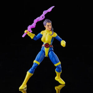Official promo photos for Marvel Legends box set featuring Psylocke in matching uniform from the cover of Uncanny X-Men 275.