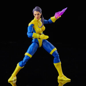 Official promo photos for Marvel Legends box set featuring Psylocke in matching uniform from the cover of Uncanny X-Men 275.