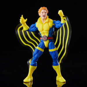 Official promo photos for Marvel Legends box set featuring Banshee in matching uniform from the cover of Uncanny X-Men 275.