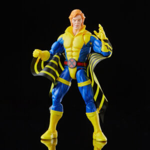 Official promo photos for Marvel Legends box set featuring Banshee in matching uniform from the cover of Uncanny X-Men 275.