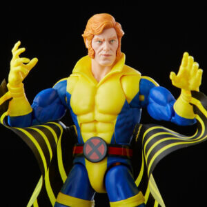 Official promo photos for Marvel Legends box set featuring Banshee in matching uniform from the cover of Uncanny X-Men 275.