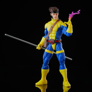 Official promo photos for Marvel Legends box set featuring Gambit in matching uniform from the cover of Uncanny X-Men 275.