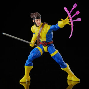 Official promo photos for Marvel Legends box set featuring Gambit in matching uniform from the cover of Uncanny X-Men 275.