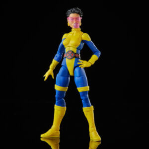 Official promo photos for Marvel Legends box set featuring Jubilee in matching uniform from the cover of Uncanny X-Men 275.