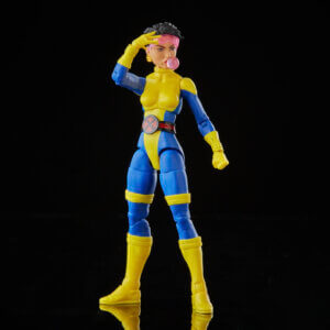 Official promo photos for Marvel Legends box set featuring Jubilee in matching uniform from the cover of Uncanny X-Men 275.