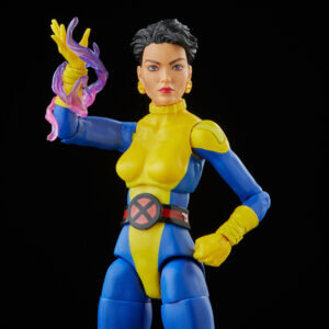 Official promo photos for Marvel Legends box set featuring Jubilee in matching uniform from the cover of Uncanny X-Men 275.