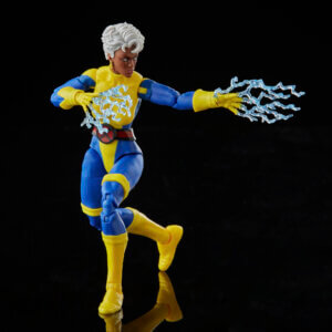 Official promo photos for Marvel Legends box set featuring Storm in matching uniform from the cover of Uncanny X-Men 275.