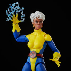 Official promo photos for Marvel Legends box set featuring Storm in matching uniform from the cover of Uncanny X-Men 275.