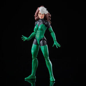 Marvel Legends Outback Rogue figure featuring her green and black one-piece bodysuit.