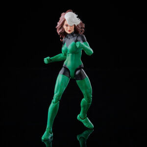 Marvel Legends Outback Rogue figure featuring her green and black one-piece bodysuit.