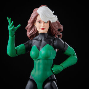 Marvel Legends Outback Rogue figure featuring her green and black one-piece bodysuit.